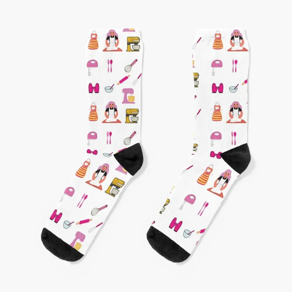 

Great British Bake Off baking tools Socks with print Rugby Socks For Man Women's