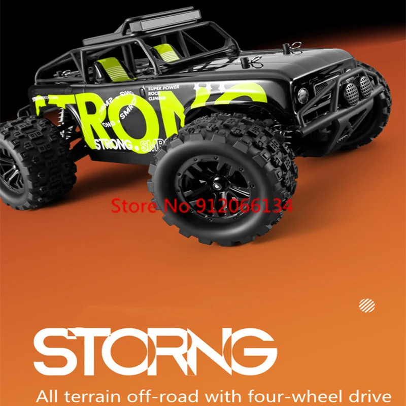 Professionalmente 50 km/h mudança de velocidade contínua caminhão rc de alta velocidade 4wd suspensão independente iluminação led carro de deriva de controle remoto