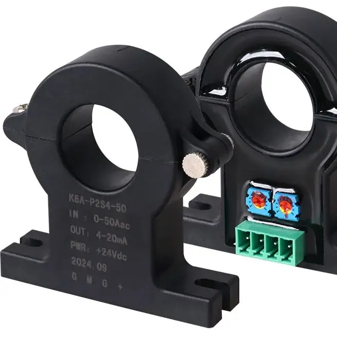 Fotografia 5: Sensor de corrente de efeito hall de núcleo dividido K6 ± 100 a 500A Faixa de entrada ±4V ±5V ±2V Tensão de saída para medição elétrica