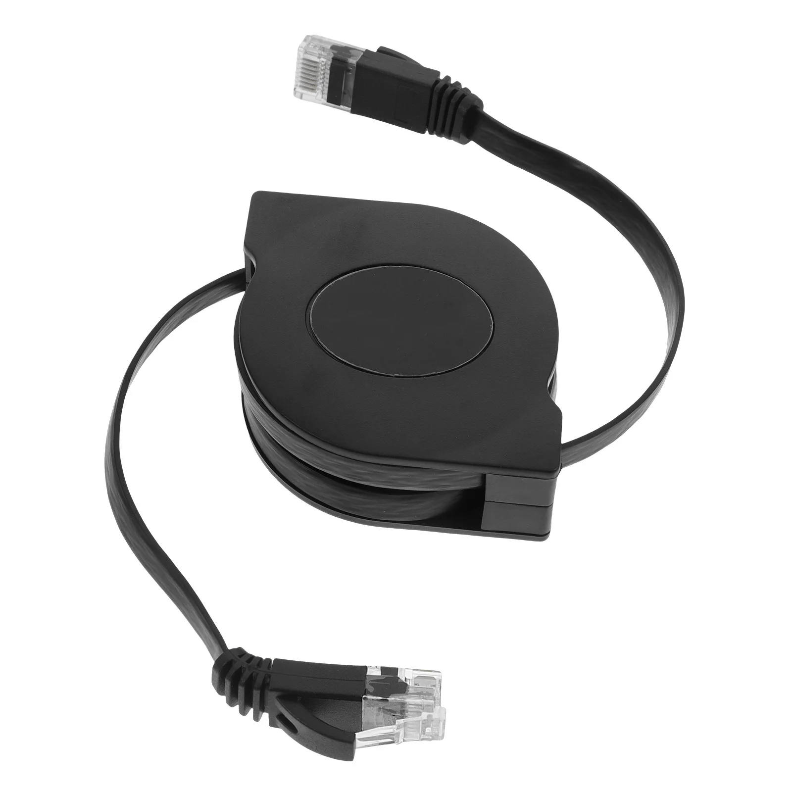 

Retractable Cat6 Ethernet Cable 6.6ft Flat Network Patch Cord High Speed Gigabit Lan Router Printer Player Nas