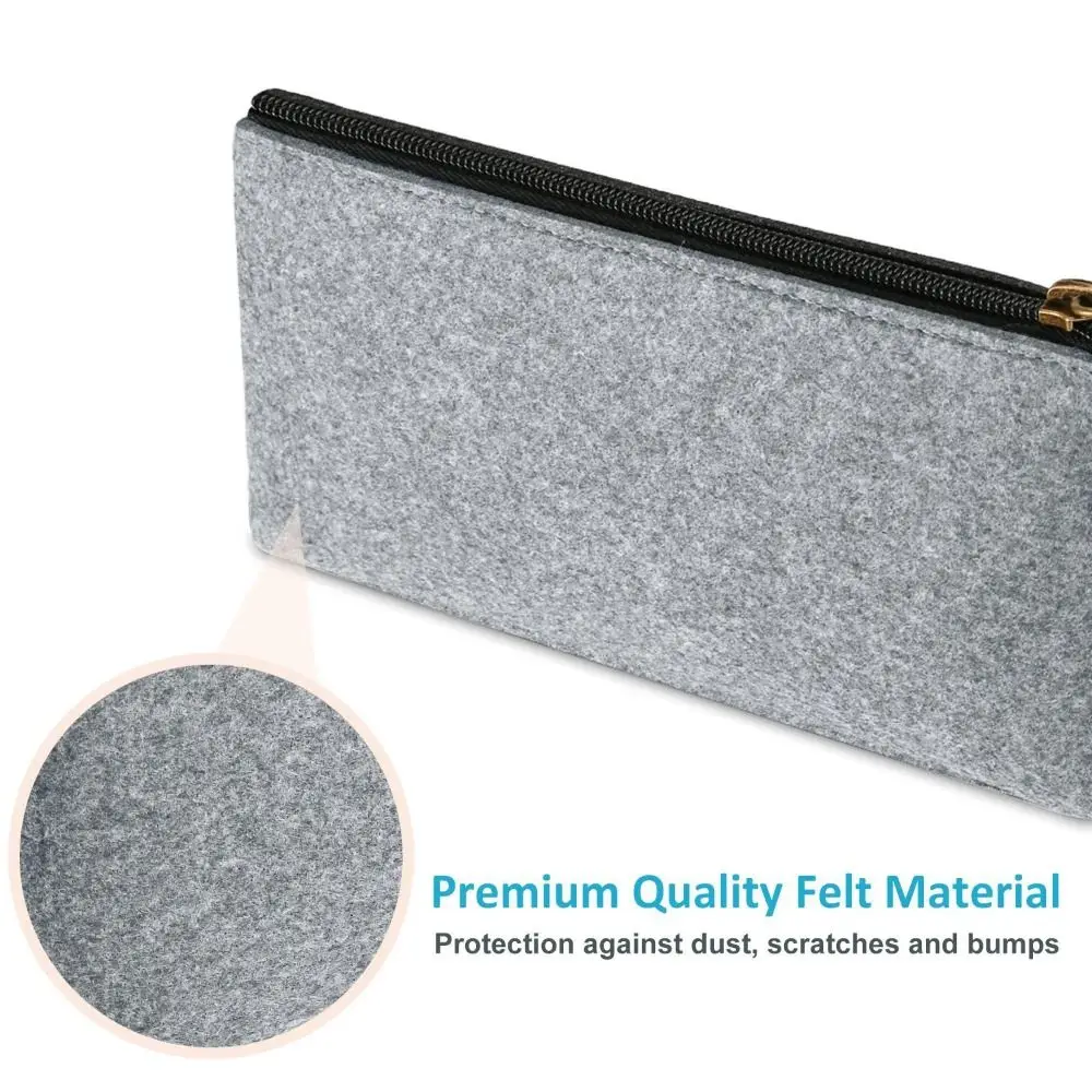High Quality Portable Pencil Case Felt Large Capacity Pen Bags Durable Stationery