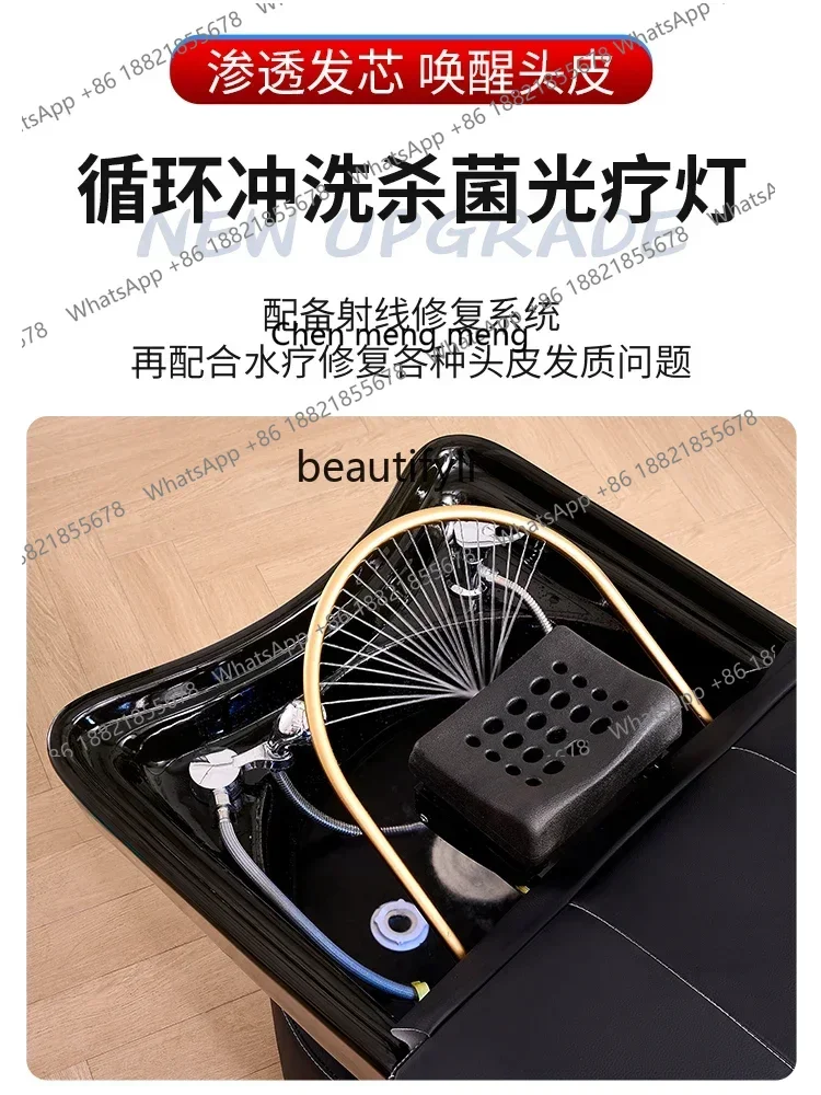 X Ceramic basin head treatment shampoo bed water circulation fumigation Thai barber shop hair salon beauty salon
