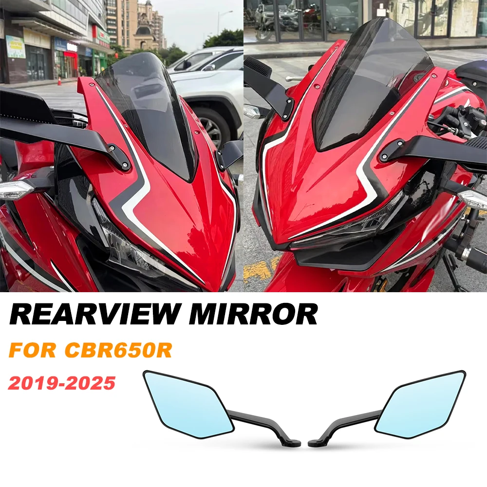 

Новое регулируемое зеркало заднего вида с ветровым козырьком для мотоцикла Honda CBR650R 2019-2025, CBR 650R 2025, CBR 650 R 2024
