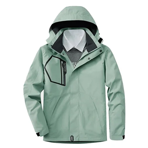 Camping Hiking Jackets Women Autumn Outdoor Sports Coats Climbing Trekking Windbreaker Travel Waterproof Green