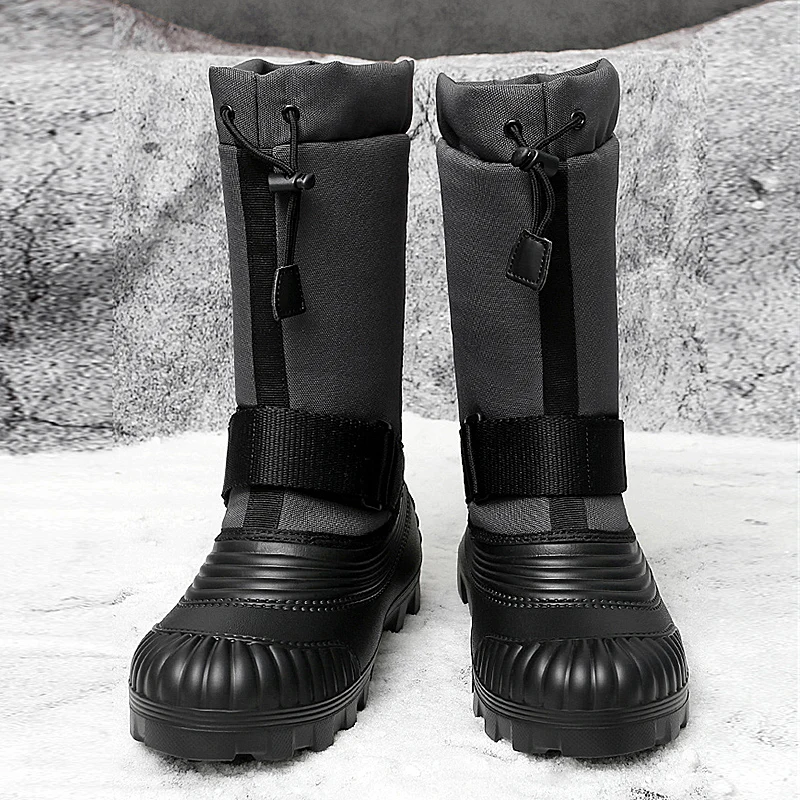 Cross border oversized cotton shoes EVA waterproof and warm elastic mouth snow boots