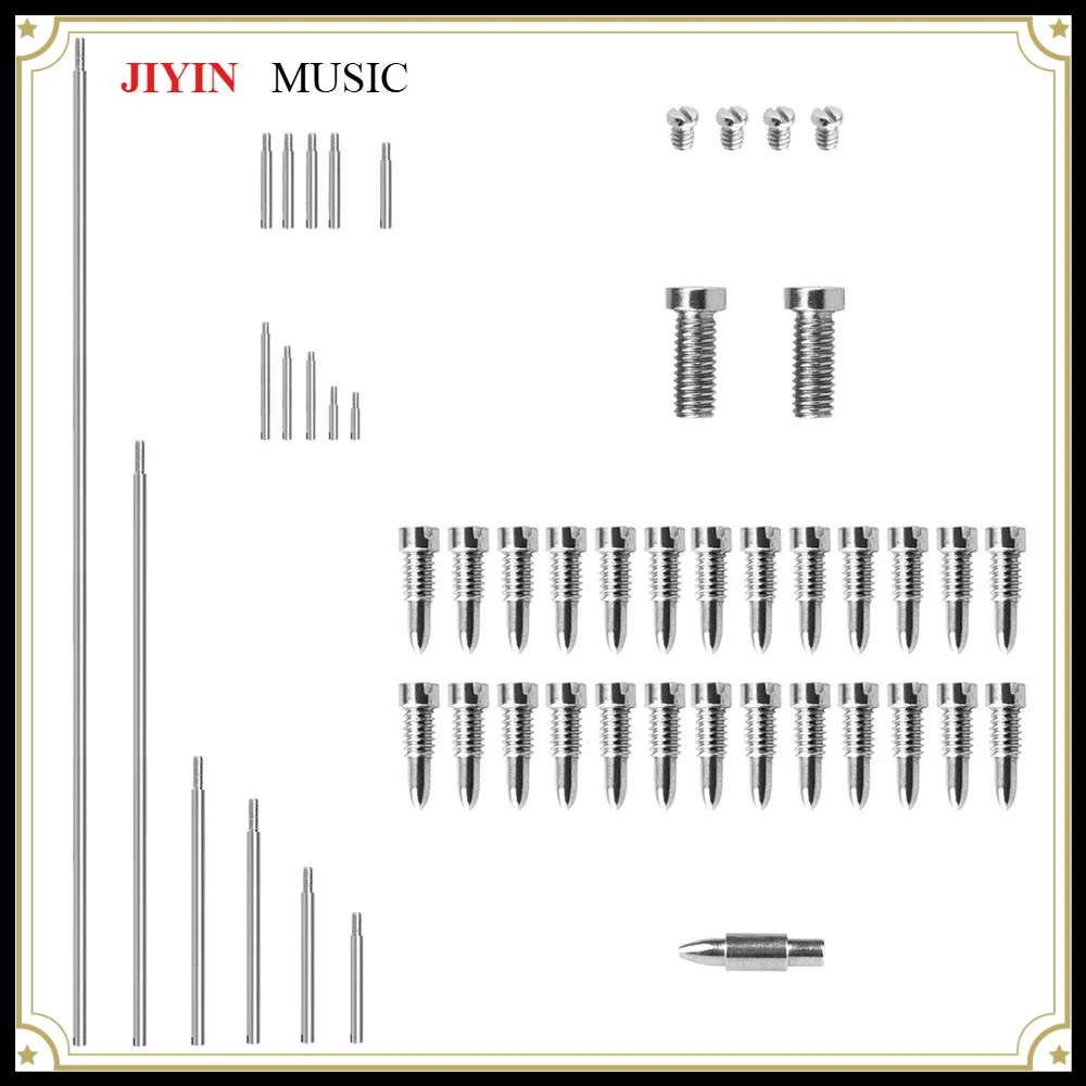 

49Pcs/Set Tenor Sax Saxophone Repair Parts Wind Instrument Repair Tool Kit Screw Threaded Rod Conical Nail Saxophone Accessories