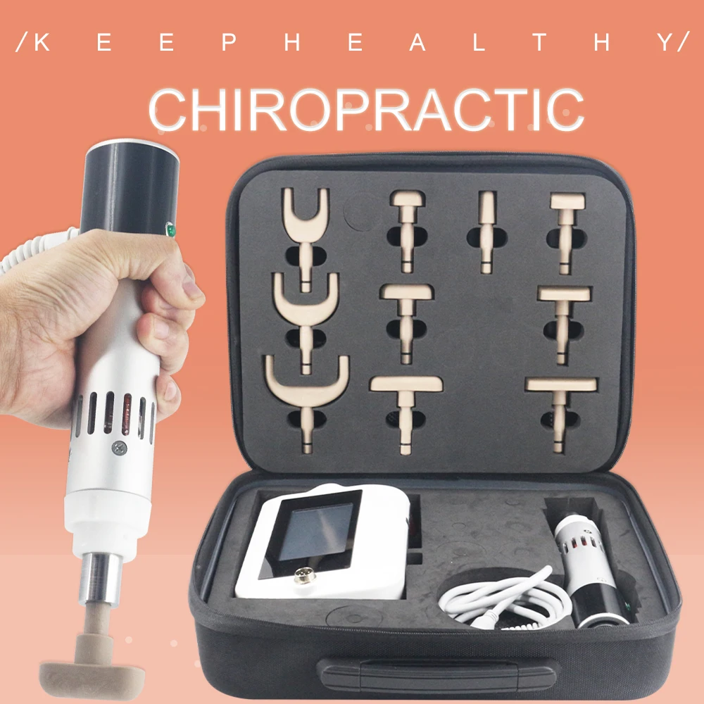 

1800N Professional Electric Chiropractic Gun 10 Head Adjustable Body Relaxation Massage Chiropractic 2025 Touch Screen Massager