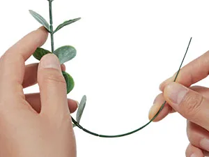 20 Stück Künstliche Gemischte Eukalyptusblätter-Stiele, Silberdollar-Blätter für DIY-Blumensträuße, Blumenarrangements, Heimdekoration, Hochzeit – Detail 7