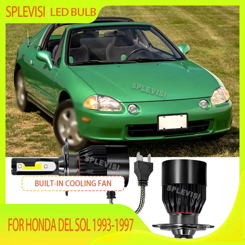 

Quick Response Time Car LED Headlights: Enhanced Nighttime Safety Auto Lamp Bulb For HONDA DEL SOL 1993 1994 1995 1996 1997