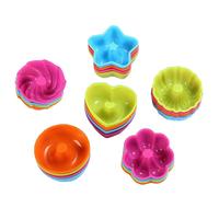 24Pcs Bakeware Set Silicone Mold for Doughnut Donuts Cake Jelly Pudding DIY