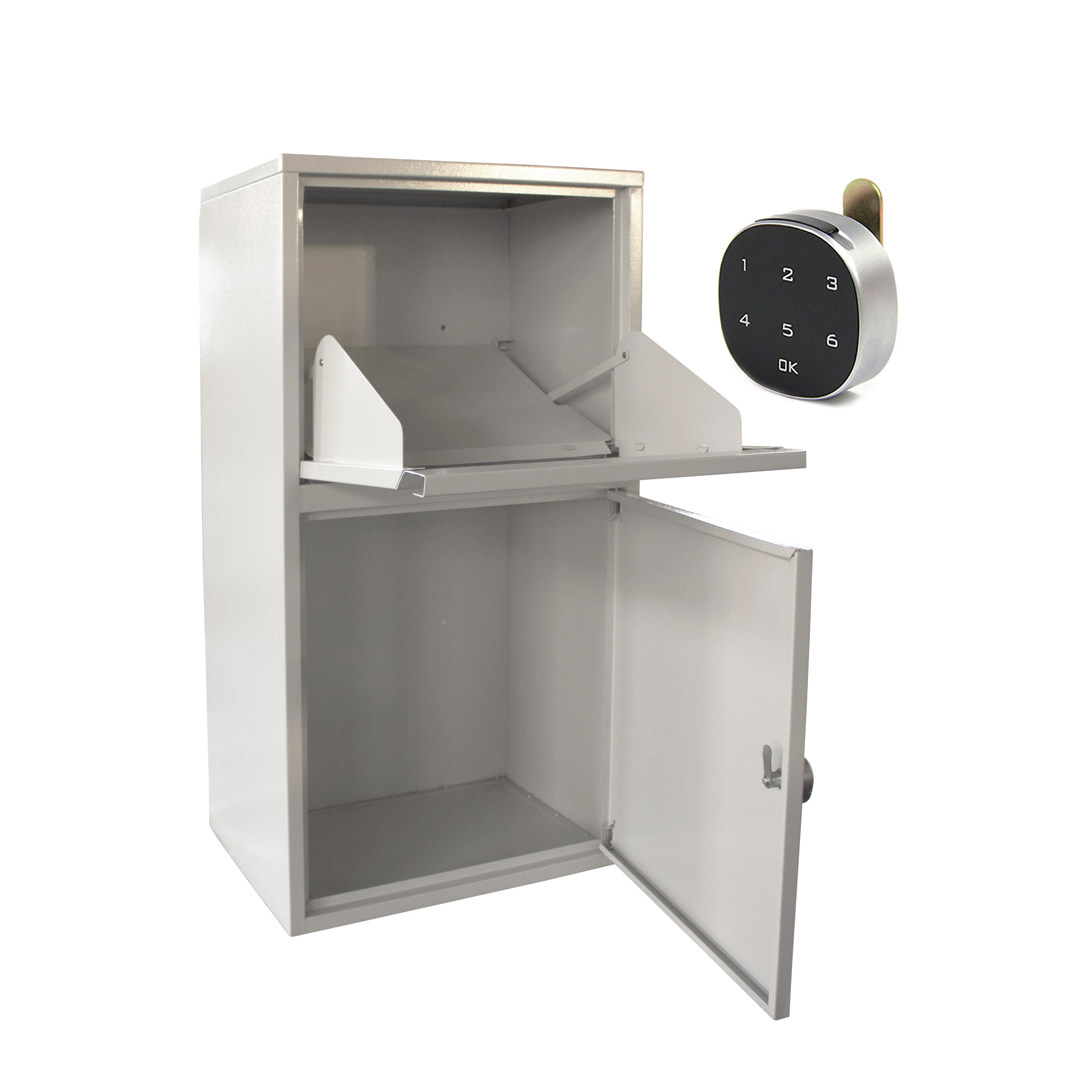 Anti Theft Stainless Steel Residential Mailbox Cabinet With Compartment Design Outdoor Security For Home And Apartment