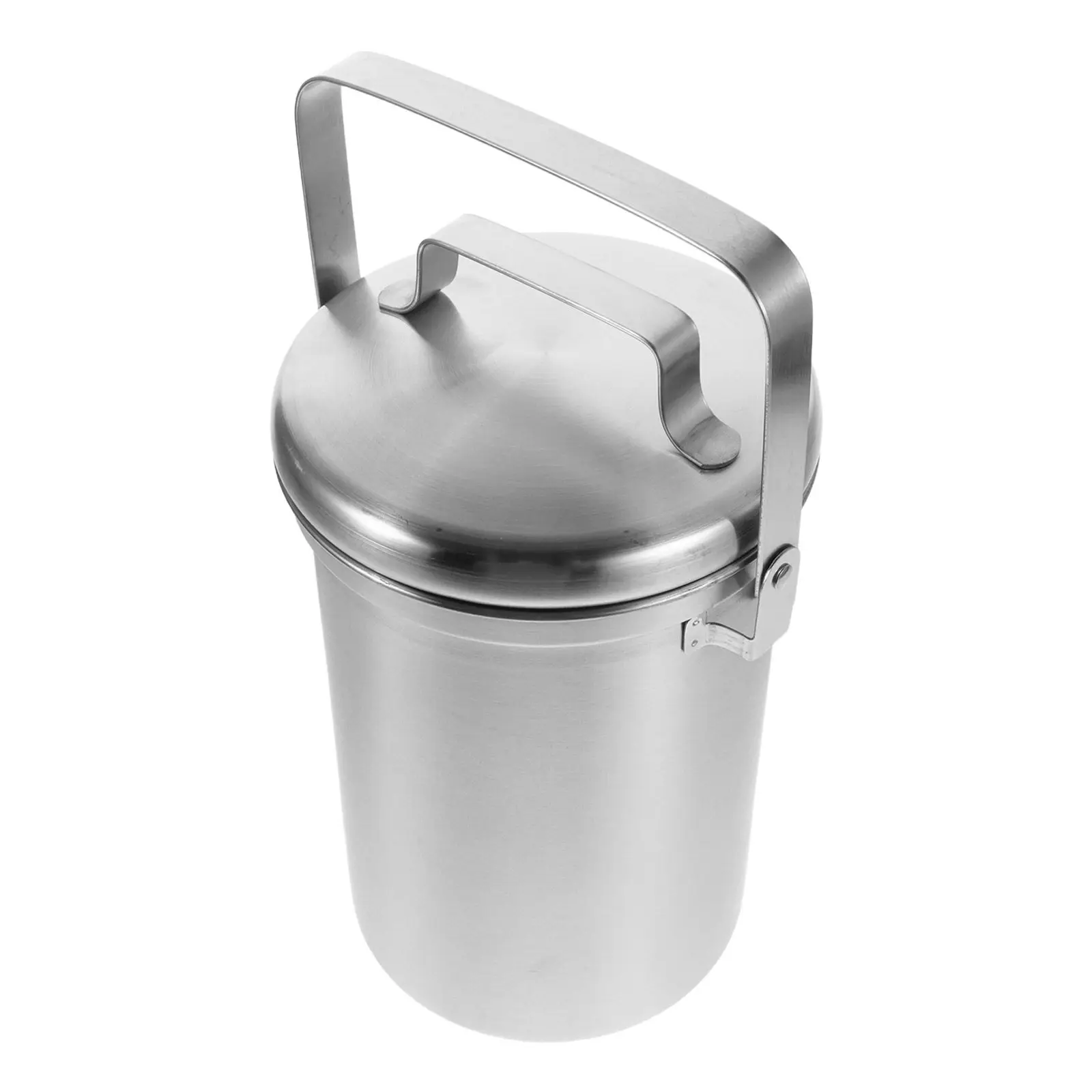 3L Countertop Compost Bin Stainless Steel Kitchen Compost Bucket Food Waste Container Odor Blocking Lid Sleek Modern Decorative