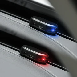 2019 Car Solar Power Alarm Lamp Auto Accessories for Fiat Punto Abarth 500 Stilo Ducato 124 Palio Bravo for Fiat Punto Abarth 50