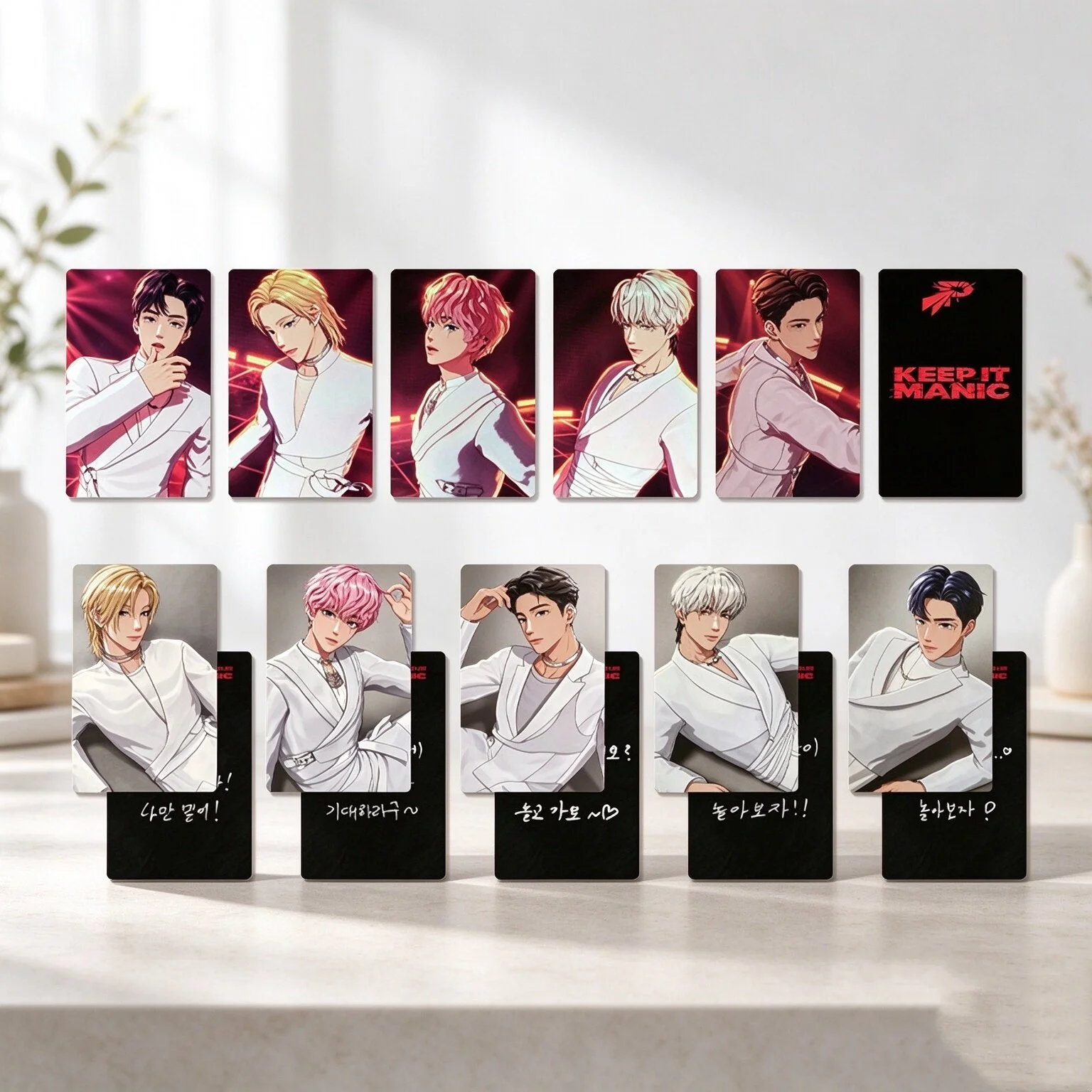 5Pcs/Set Cosplay PLAVE 2026 World Tour KEEP IT MANIC Photocards YEJUN NOAH BAMBY EUNHO Double Sides Glossy LOMO Cards Fans Gift