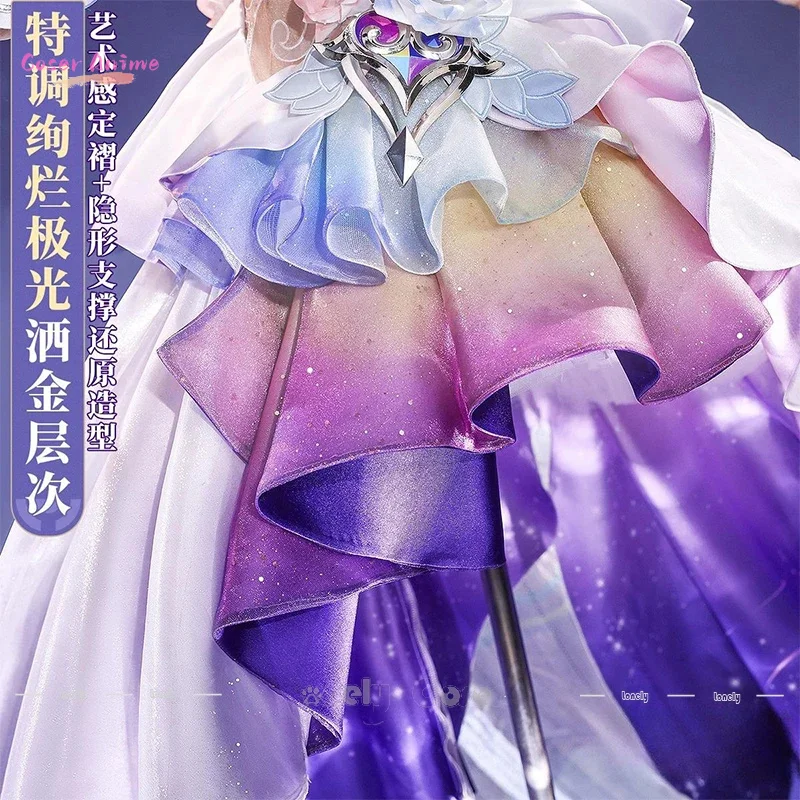 أزياء سيرين التأثيرية لعبة هونكاي: ستار ريل [S-2XL] فستان سيرين للنساء حجاب إصدار SP كوسبلاي مقاس كبير