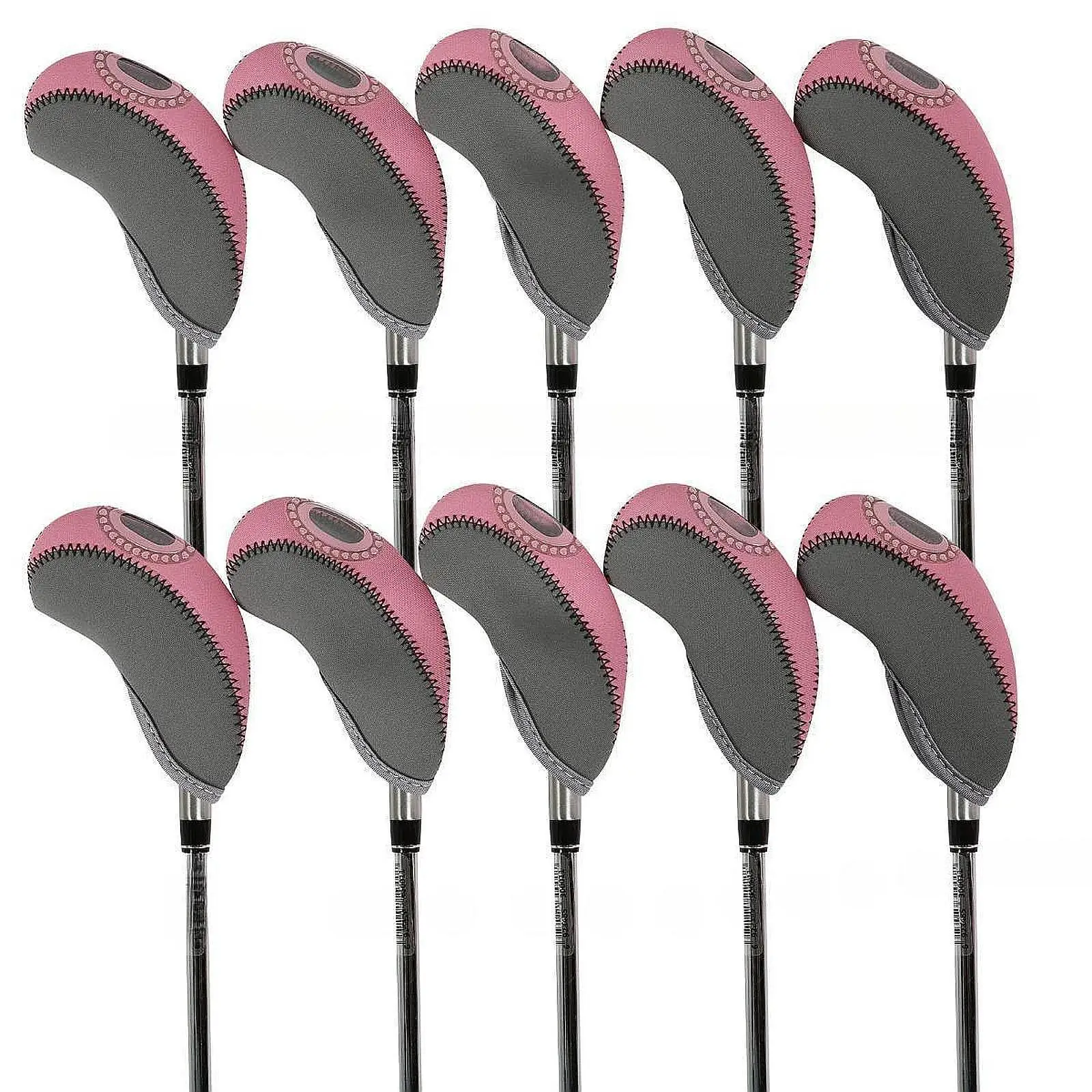 

10x железные головные уборы для гольфа, портативные износостойкие чехлы на голову для гольф-клуба, утюги