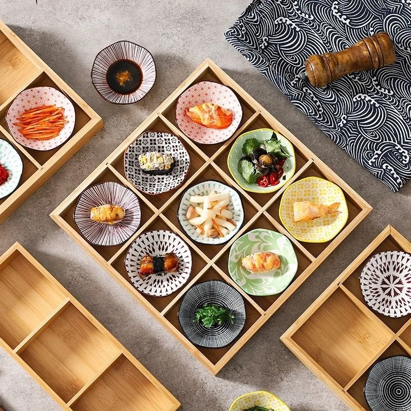 2023 New High-End Ceramic Snack Plates Japanese Style Ceramic Sauce Plates Household Kitchen Round Sauce Dishes 1PCS LE759