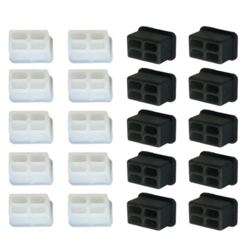

10 шт. RJ45 пылезащитные заглушки Порт Ethernet-концентратора RJ45 SFP Волокно с защитой от пыли Защитная заглушка для компьютерного маршрутизатора Женский порт