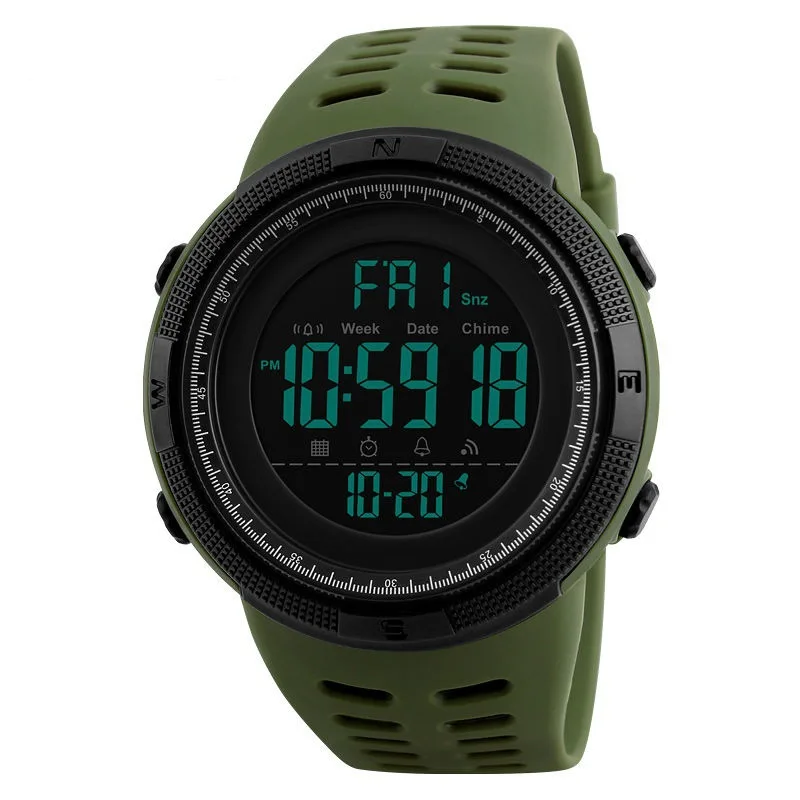 YIKAZE Y01 Men\'s Digital Watches Multifunction Military Sports Wristwatch Waterproof Luminous Student Electronic Watch for man