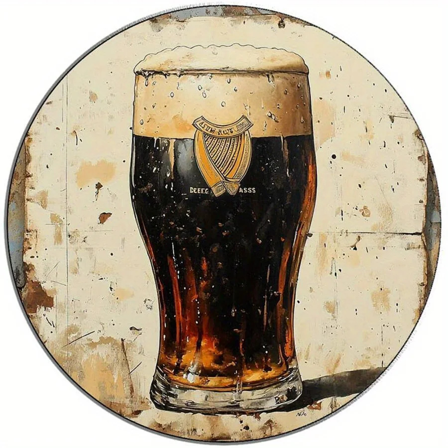 Round Metal Tin Sign Wall Decor  Retro Farm Machinery Iron Plaque Home Garage Bar Cafe Rustic Industrial Decor Art Sign view 6
