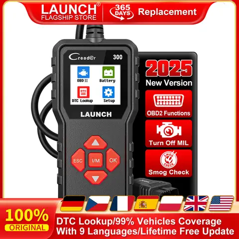 LAUNCH X431 CR300 OBD2-skanner Bilkodsläsare DTC-sökning Diagnostikverktyg Motorkontroll Gratis uppdatering online 10 best sales lunch obd - №3