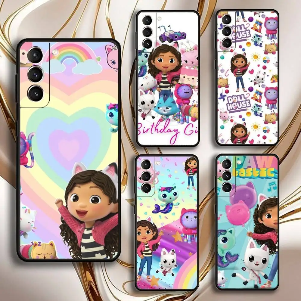 

Cute G-Gabbys Dollhouse Phone Case For Samsung GalaxyA13,21s,22,31,32,52,53,71,72,73,Soft Black Shell