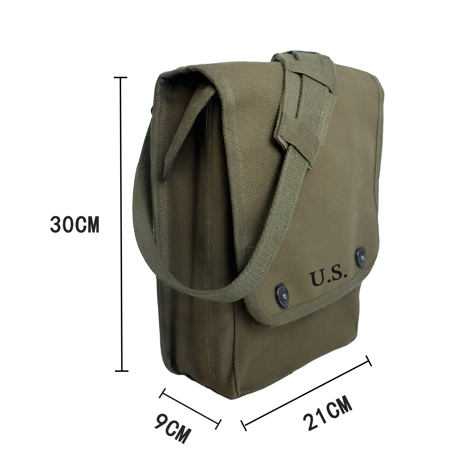 WW2 خريطة حقيبة في الهواء الطلق طبق الاصل WW2 حقيبة النثرية الأمريكية للرجال حقيبة كتف قماش حقيبة كتف