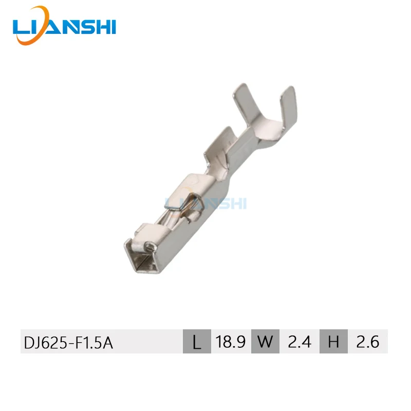 100PCS 12191819 DJ625-F1.5A GT150 Female Crimp Terminal Brass Tin Plated 18AWG Automotive Wire Socket Replacement