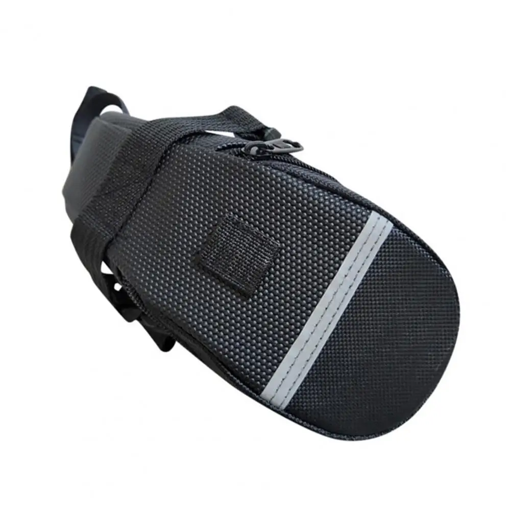 Bike Saddle Bag Zipper Canvas Bike Rear Seatpost Pannier Storage Pouch Nylon Bicycle Saddle Bag Waterproof Mountain For Cycling