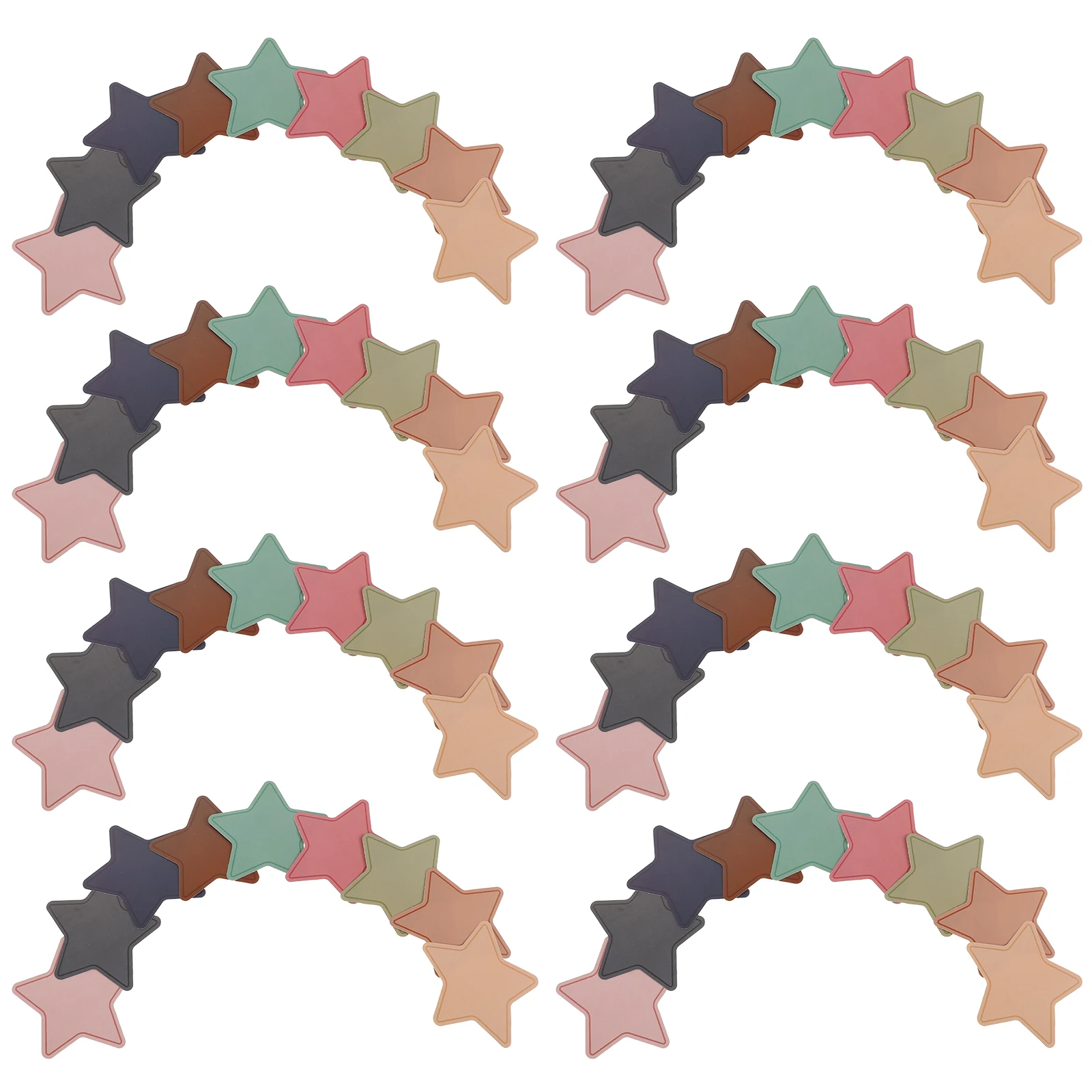 Five Pointed Star Card Paper Classroom Wall Crafts Bulletin Board Reward Stickers Assorted Decorations