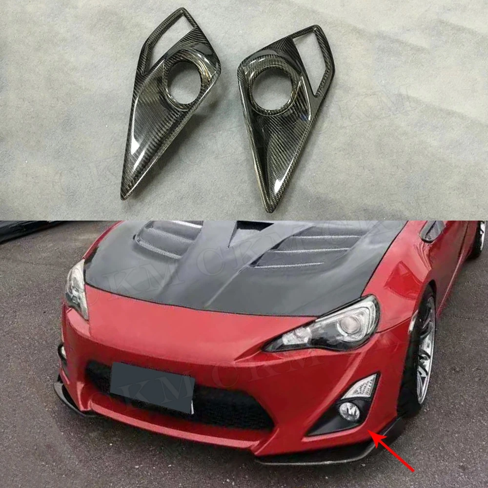 ألياف الكربون و FRP المصد الأمامي غطاء مصباح الضباب تنفيس Decration لتويوتا GT86 2012-2015 تصفيف السيارة