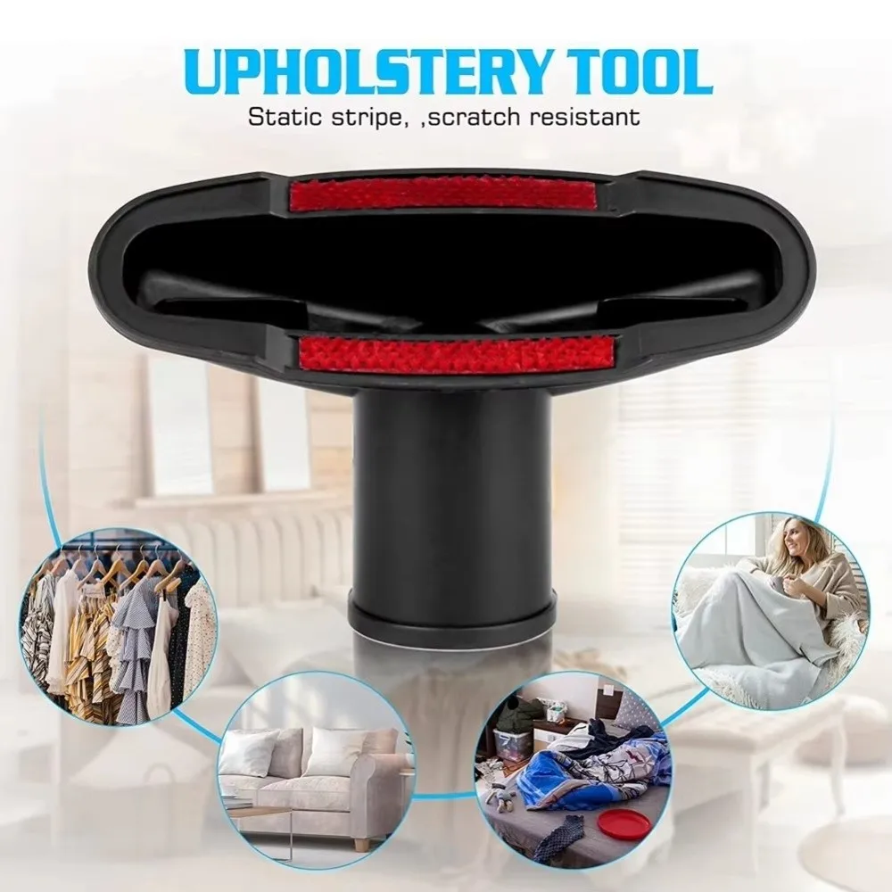 Universal Fit Plastic Vacuum Cleaner Head 6 in 1 Set Replacement Vacuum Cleaner Accessories 32mm Vacuum Nozzle Suction Sofa