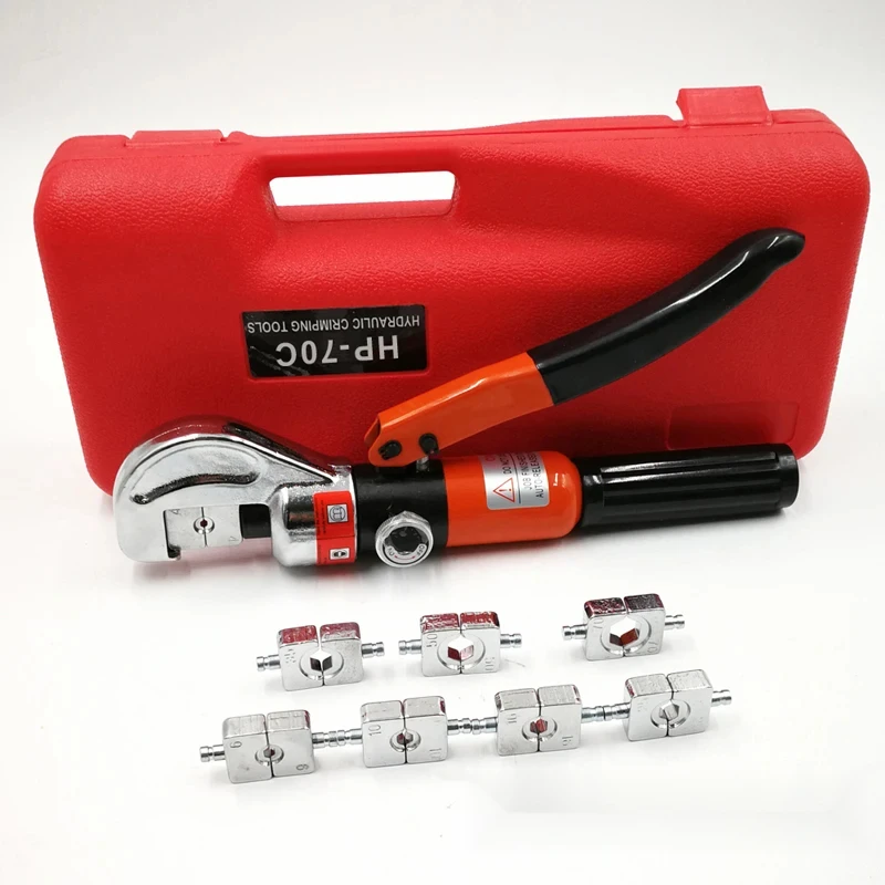 HP-70CW Hydraulic Crimper Swaged Cu/Al Oval Sleeves Ferrules And End Stops With Wire Ropes Crimping Tools