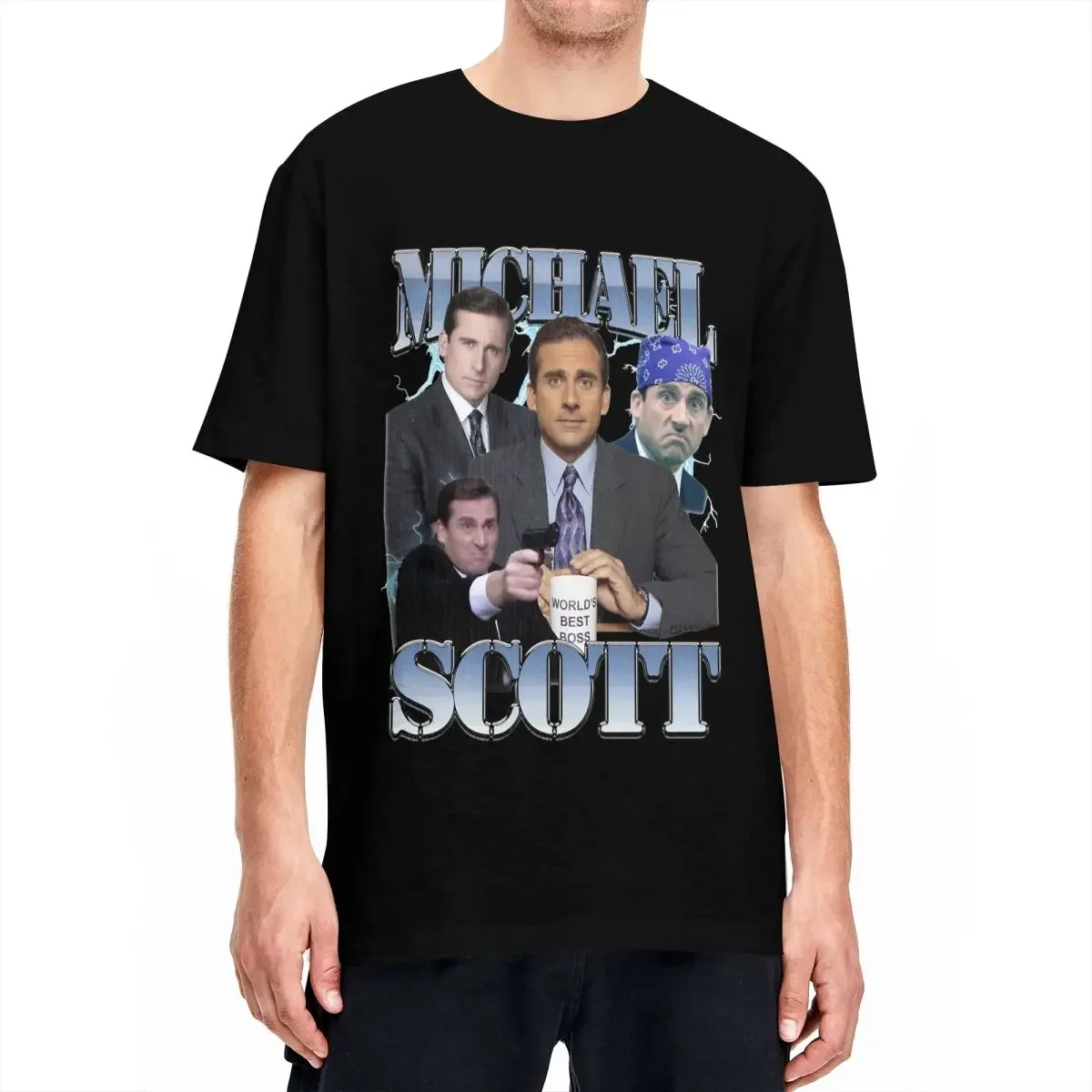 Футболка с коротким рукавом для взрослых, 100 хлопок, 90-х