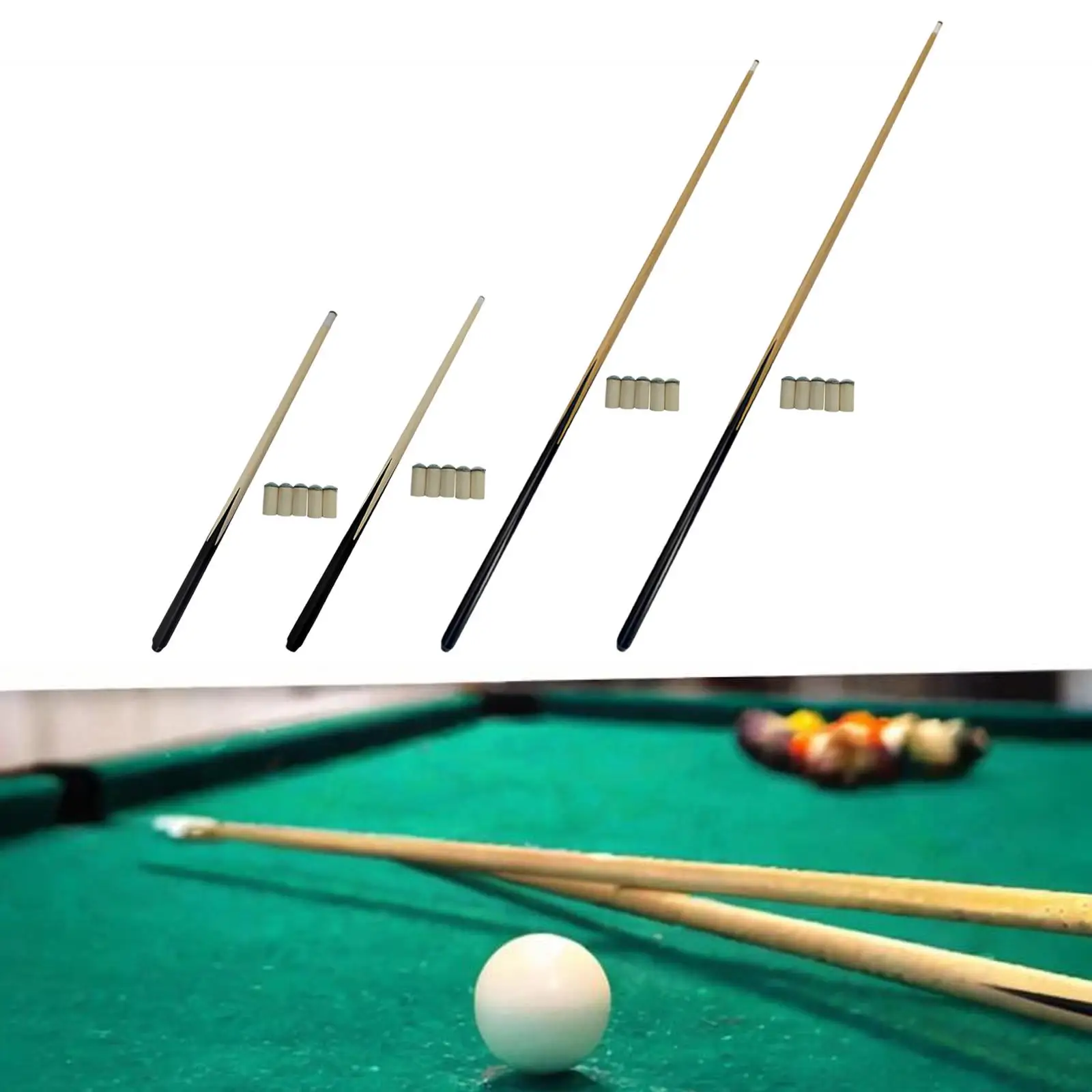 

Бильярдный кий для детей, противовзрывной наконечник кия, профессиональный легкий, мягкий резиновый аксессуар для защиты хвоста, дерево