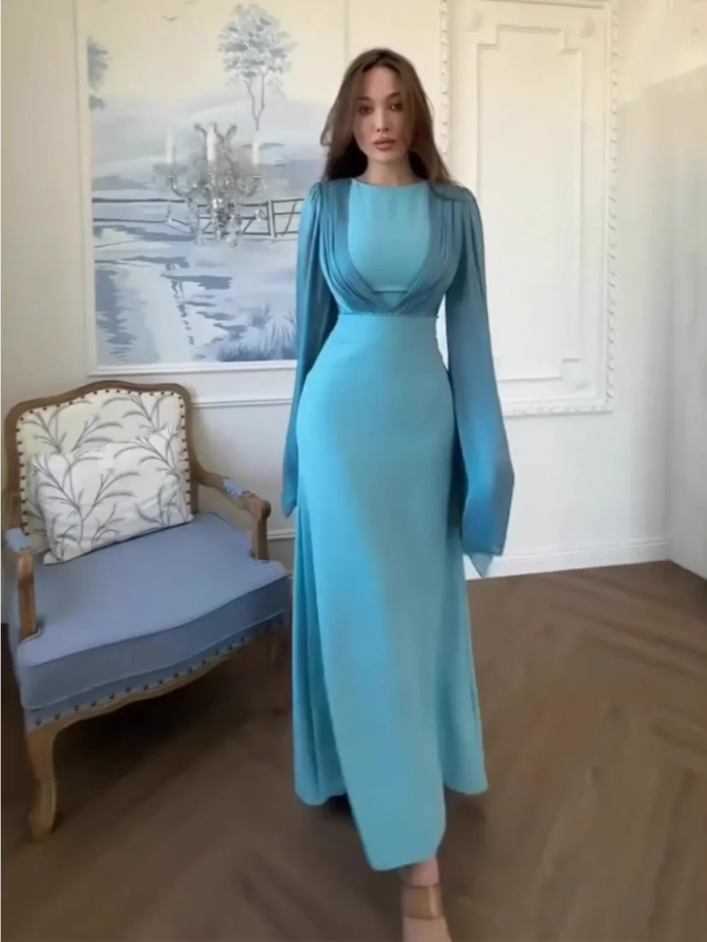 

Дубайское женское праздничное платье Абая, однотонное марокканское платье Vestidos Largos на шнуровке, мусульманское платье Джалабия, Рамадан, арабский длинный халат 2026 Eid