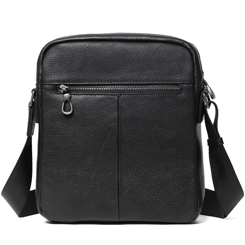 Natural Leather Men\'s Shoulder Bags Men\'s Bag Genuine Leather Black Crossbody Bags for Men Flap Man Messenger Bag Male Bags