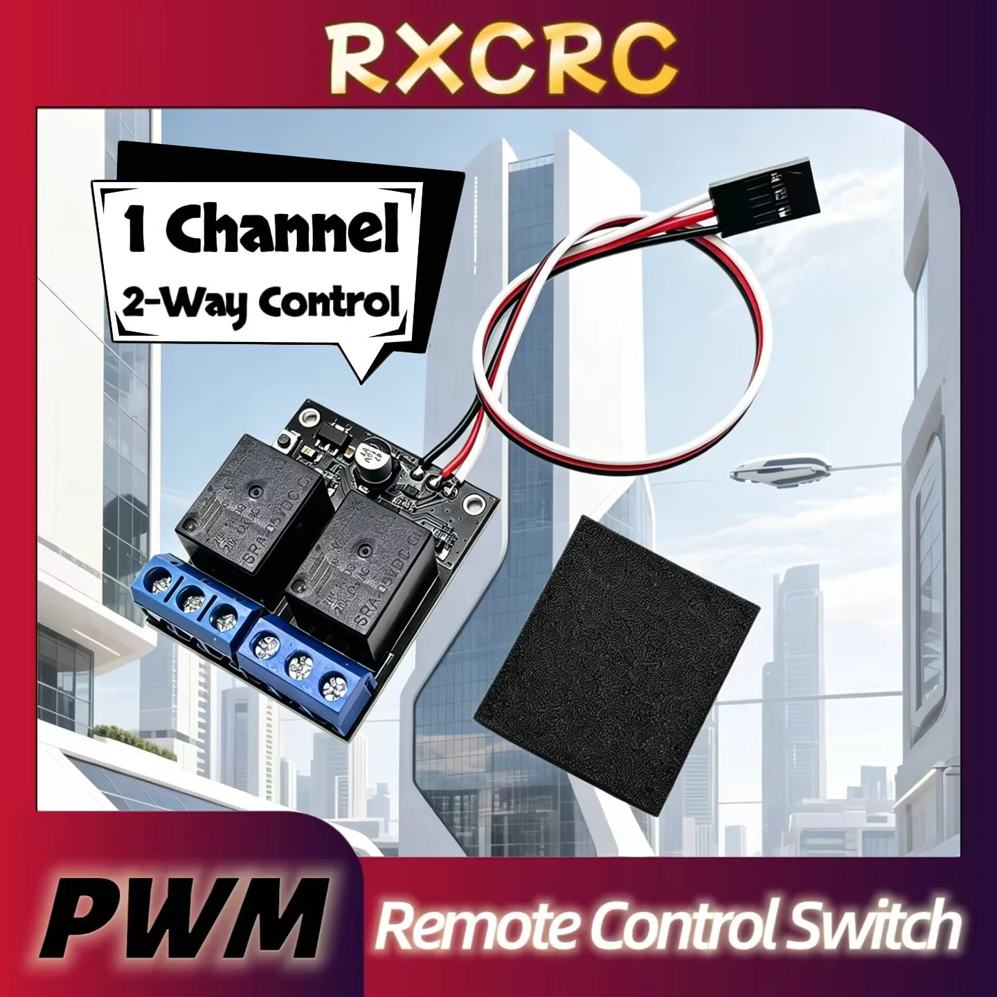 

RXC PWM blackboard dual-channel relay,one-channel 2-way control for electronic switches,Suitable for remote control of model.