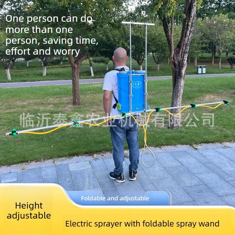 Premium Electric Watering Can Rack Folding Multi-nozzle Rod Multi-carry Watering Can Rack Lifting Folding Widening