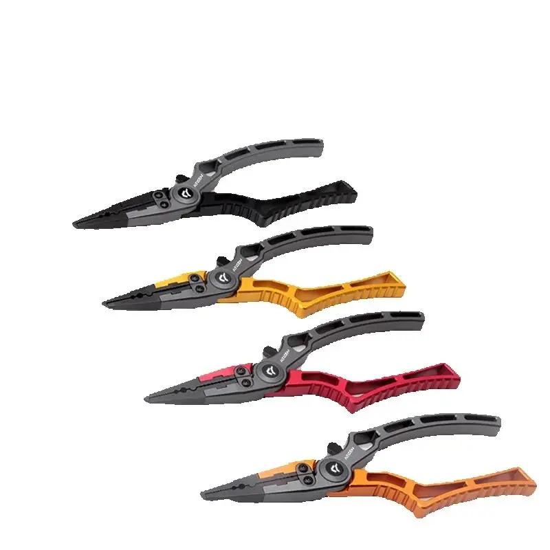 New Fishing Pliers With Hooks Aluminum Alloy Die Casting Hook Extractor Tungsten Steel Multi-function Fish Control Pliers Y607