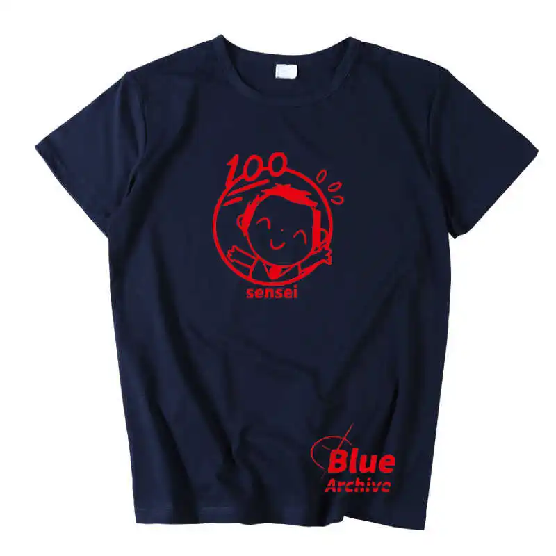 Game Blue Archive Hayase Yuuka Men Women T-shirt Cosplay Costume Cotton T shirt Student Summer Casual Short Sleeve Tee Tops Gift