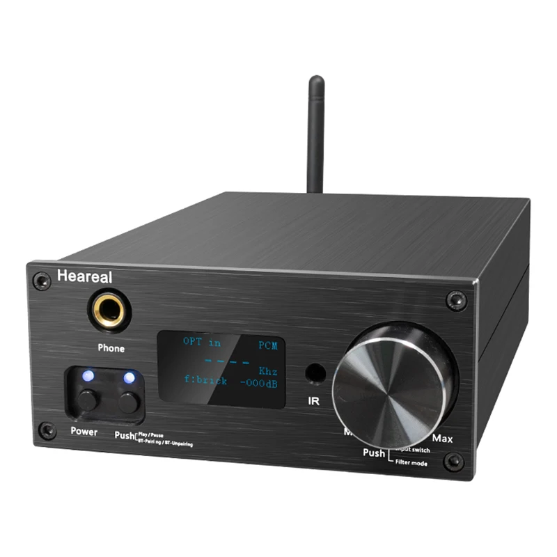 HiFi Audiophile Audio Decoder LDAC Optical Coaxial Computer DSD Lossless Bluetooth Receiver ESS9038 Headphone Amplifier