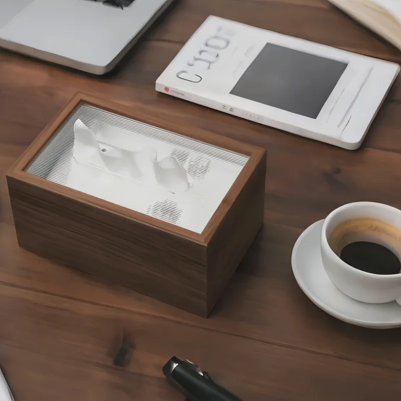 1 Taschentuchbox aus Holz, Servietten-Aufbewahrungsbox, Hotel-Aufbewahrungsbox aus Massivholz, Dekoration für das Wohnzimmer zu Hause, Schlafzimmer, Küche, Schreibtisch, Nor