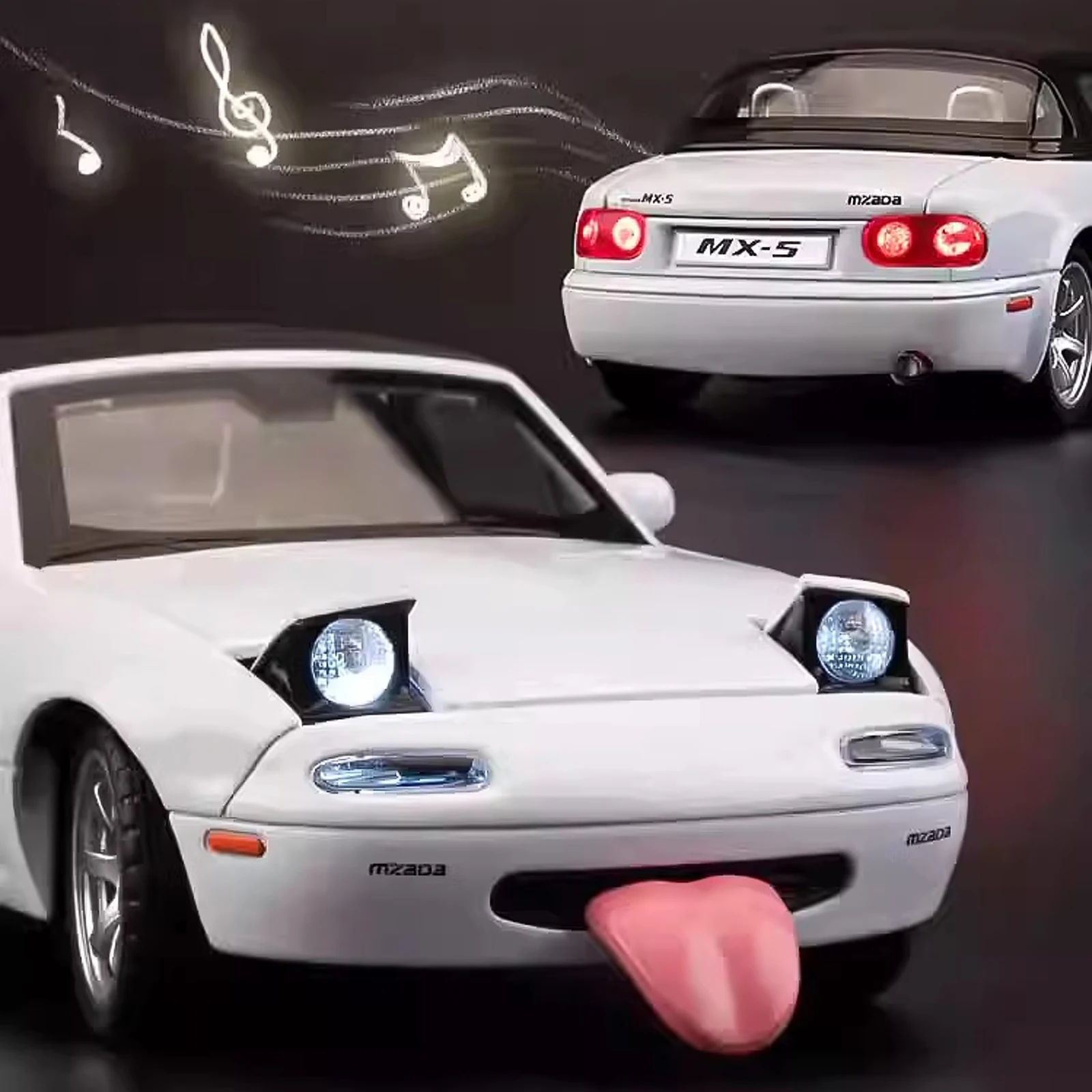 1:32 マツダ MX5 合金ダイキャストおもちゃの車のモデル音と光プルバック子供のおもちゃグッズ誕生日ギフト