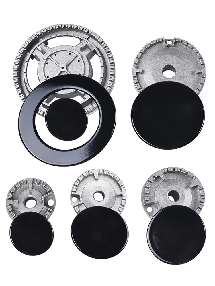 

Cooker Hat Set Oven Gas Hob Burner Crown Flame For Kitchen For SABAF Stove Handles Lid Kit For Gas Stove Burners Enamel ring