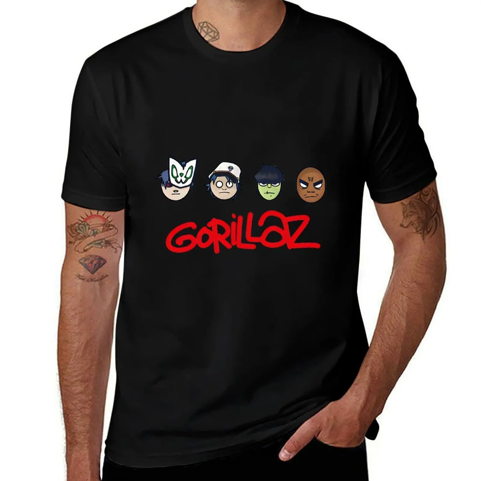 

the legend of Dayak house gorillaz gorillaz gorillaz simple T-Shirt man graphic t shirt g man t shirts for men T-shirt