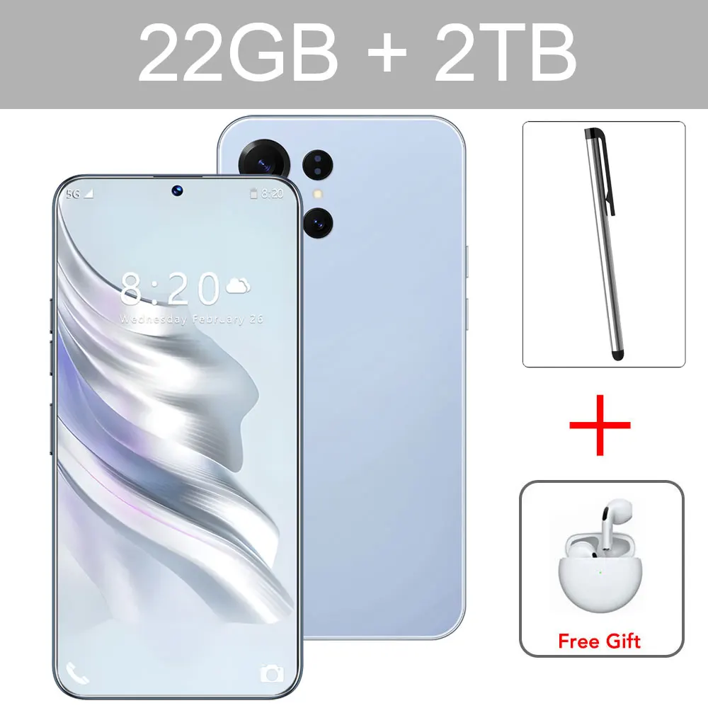 Nieuwe S26 Ultra Smartphone 2026 Origineel 7.3HD Globale Versie 5G Dual SIM Voordelige Mobiele Telefoons 7800mAh Android 15 Mobiele Telefoons