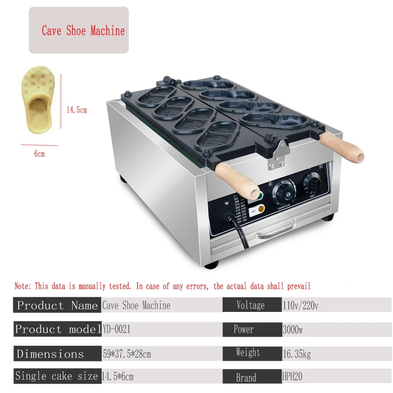 HPH2O Crocs Shape Electric Waffle Maker Non-Stick Coating 3D Hole Design Waffle Maker Waffle Iron Pancake Baker Cupcake Toys