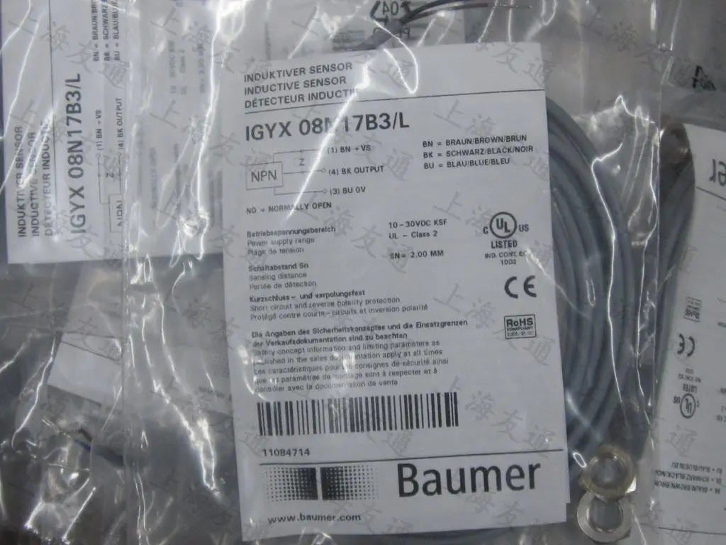 

new Baumer proximity switch IGYX 08N17B3 / L