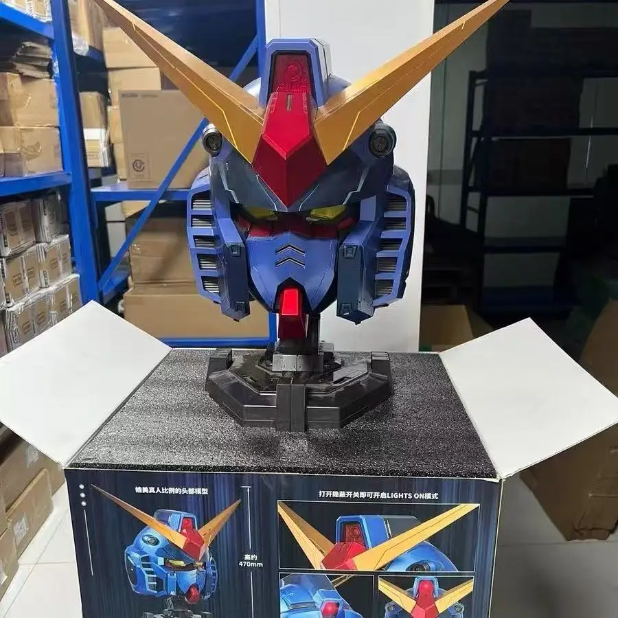 

New Trendy Toy Model Figurine BN HEAD02 Bullet Original Glowing Head Original Head Metal Blue Collection For Boy's Birthday Gift